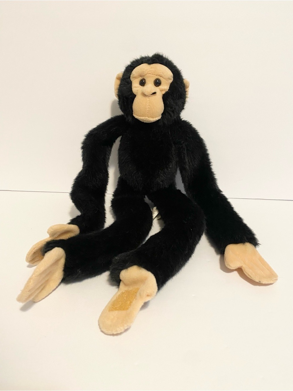 Wild Republic Black Monkey Hanging Plush Hug Hugger Large 16” Stuffed Animal Toy